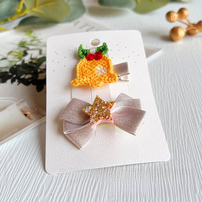 Christmas Cute Bow Knot Elk Cloth Party Party Accessories