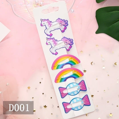 Christmas Cartoon Style Kid'S Animal Christmas Tree Fruit Metal Stoving Varnish Hair Clip