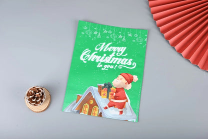 Cross-border New Christmas Gift Bag Santa Claus Drawstring Bag Aluminum Foil Bag Candy Packaging Bag Gift Bag