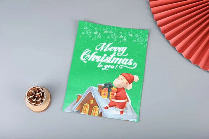 Cross-border New Christmas Gift Bag Santa Claus Drawstring Bag Aluminum Foil Bag Candy Packaging Bag Gift Bag