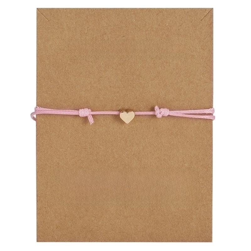 New Fashion Necklace Heart-shaped Butterfly Weaving Adjustable Copper Bracelet