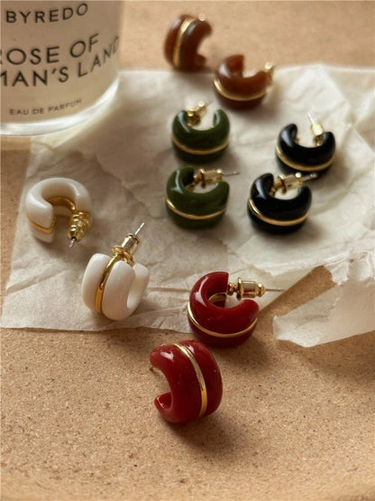 1 Pair Vintage Style Geometric Plating Copper Earrings