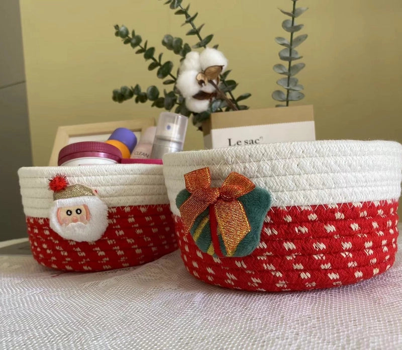 Cute Santa Claus Cotton Thread Storage Basket