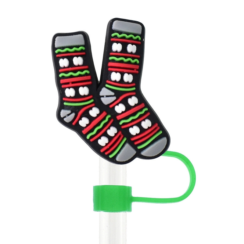 Christmas Casual Cute Pastoral Santa Claus Silica Gel Straw Decorative Cap 10 PCS/Package