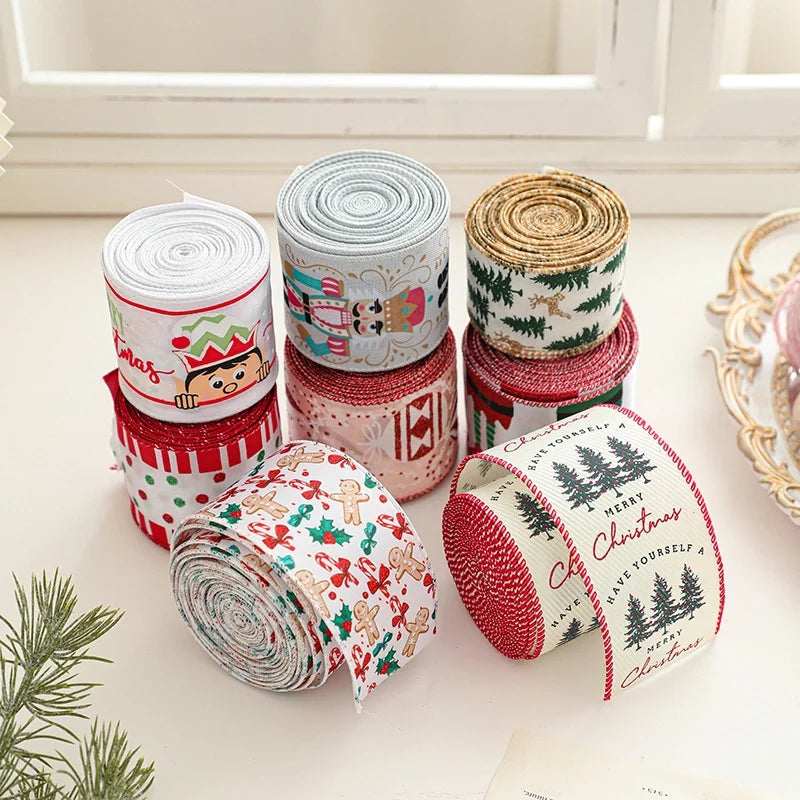 Christmas Cartoon Style Cute Gingerbread Letter Holiday Banquet Colored Ribbons Party Accessories
