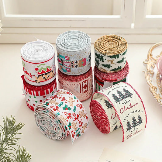 Christmas Cartoon Style Cute Gingerbread Letter Holiday Banquet Colored Ribbons Party Accessories