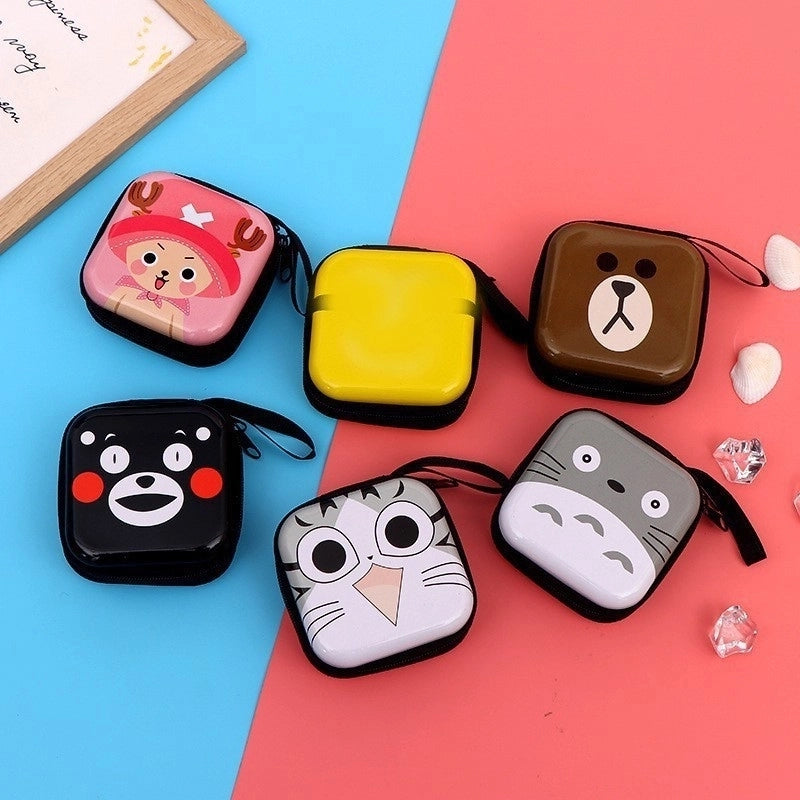 Unisex Animal Cartoon Tinplate Zipper Wallets