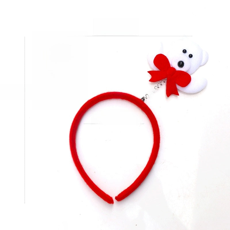 Christmas Hairband Old Man Snowman Elk Horn Headband Christmas Decorations Children Party Headdress