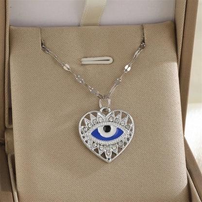 Minimalist Classic Style Cross Flower Butterfly 201 Stainless Steel Imitation Pearl Zinc Alloy Rhinestones 18K Gold Plated Enamel Diamond Pendant Necklace