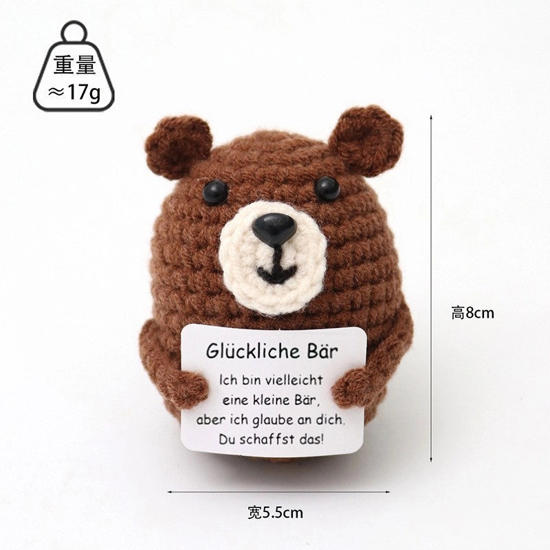 Cartoon Style Cute Animal Fruit Yarn Artificial Decorations