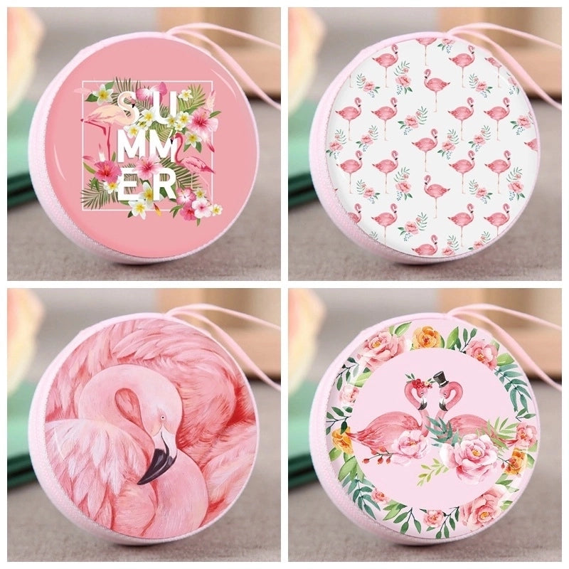 3 Pieces Women'S Cartoon Tinplate Zipper Coin Purses