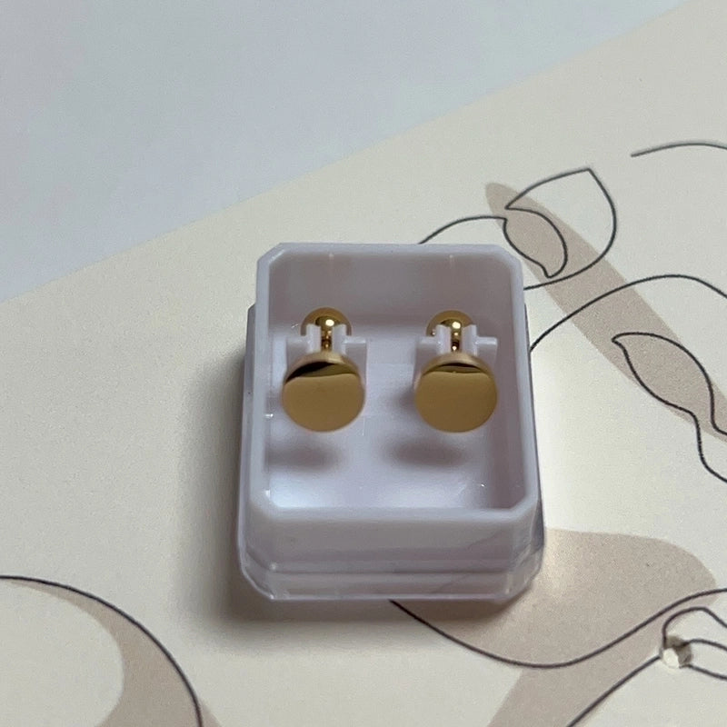 1 Pair Sweet Cross Heart Shape Snowflake Plating 304 Stainless Steel Titanium Steel 18K Gold Plated Cartilage Earrings