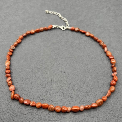 Ethnic Style Geometric Natural Stone Beaded Necklace