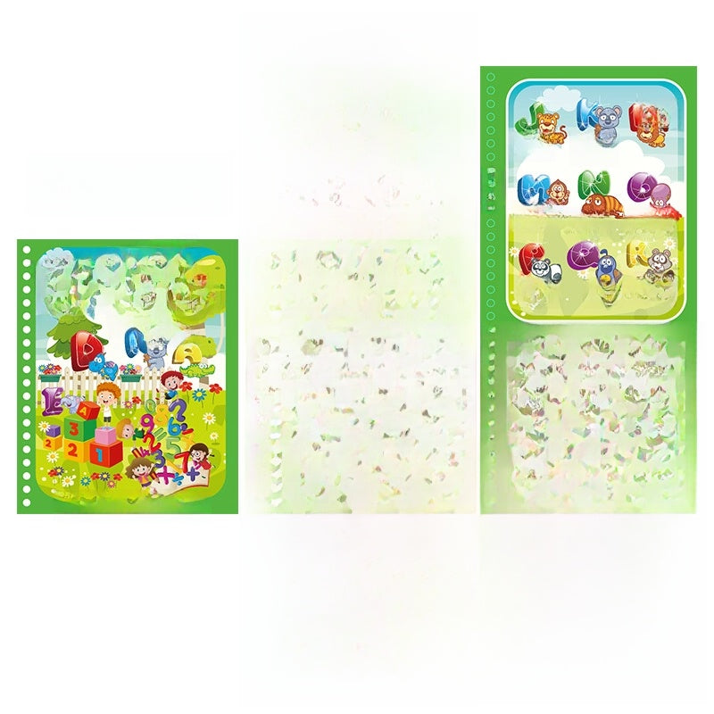 Children's Magic Water Painting Book Repeated Graffiti Educational Painting Book Scene Early Education Cognitive Matching Quiet Book