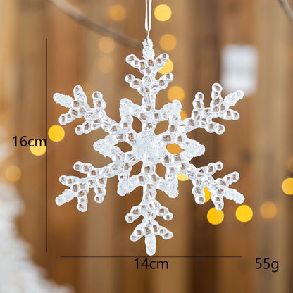 Christmas Cute Snowflake Arylic Party Hanging Ornaments