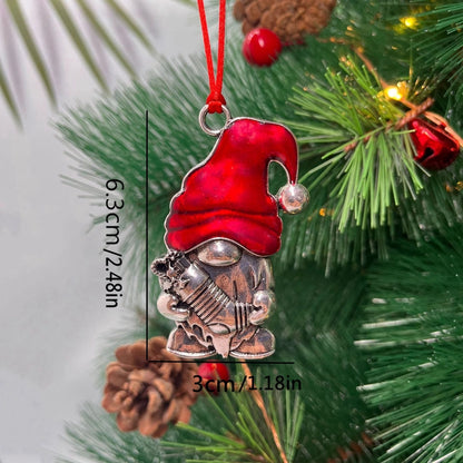 Christmas Minimalist Santa Claus Iron Casual Holiday Party Hanging Ornaments Decorations Hanging Ornaments