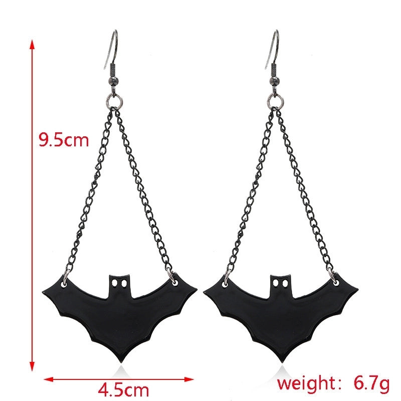 6 Pieces Gothic Cat Spider Alloy Women'S Drop Earrings 1 Pair