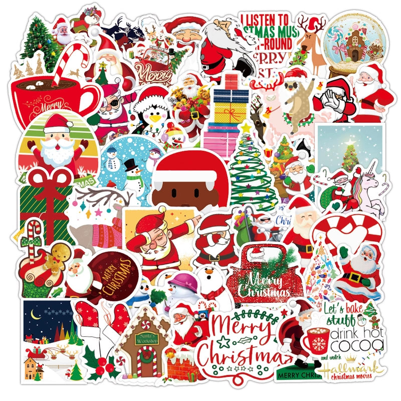 Christmas Cute Christmas Tree Santa Claus Snowman PVC Christmas School Party Accessories