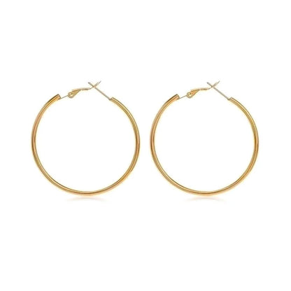 1 Pair Minimalist Solid Color Plating 304 Stainless Steel Stainless Steel Earrings