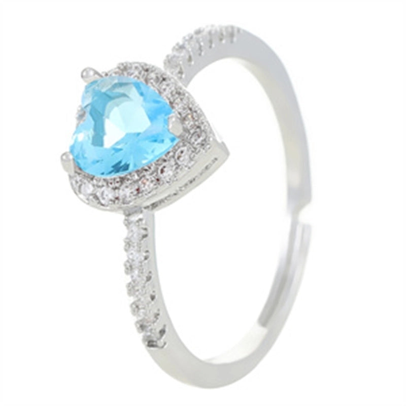 Copper Gold Plated Silver Plated Inlay Geometric Cross Zircon Open Rings