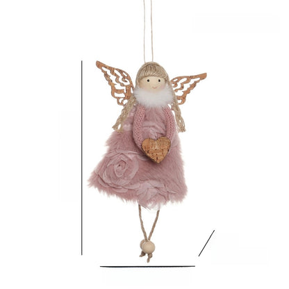 Christmas Cartoon Style Angel Cloth Daily Party Hanging Ornaments Decorations Hanging Ornaments