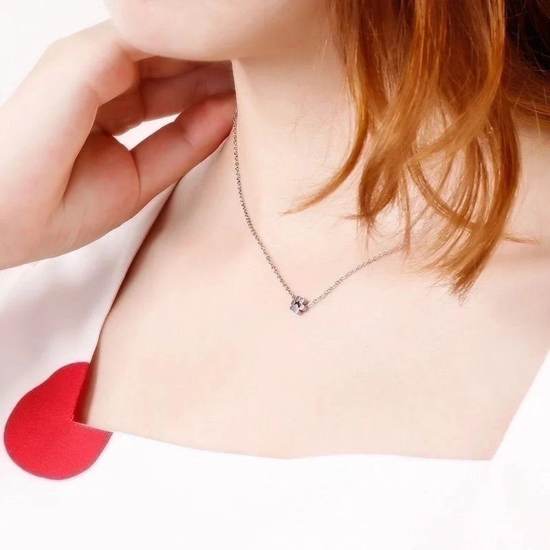 Minimalist Korean Style Animal Paw Print Titanium Steel 18K Gold Plated Plating Bracelets Earrings Necklace