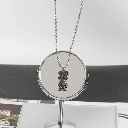 Hip-hop Animal Cartoon Character Alloy Titanium Steel Pendant Necklace In Bulk