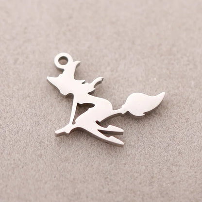 5 PCS/Package 5*21mm 304 Stainless Steel Pentagram Ghost Spider Pendant Jewelry Accessories