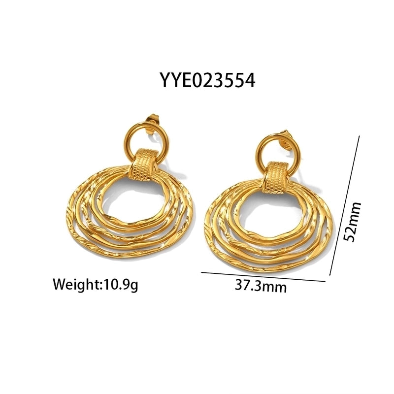 1 Pair IG Style Marine Style Modern Style Irregular Irregular Plating 304 Stainless Steel 316 Stainless Steel 18K Gold Plated Ear Studs