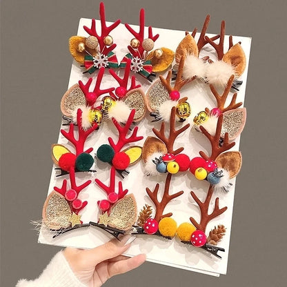 Christmas Fashion Antlers Resin Daily Hairpin
