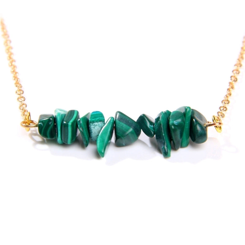 Vacation Irregular Alloy Natural Stone Necklace 1 Piece