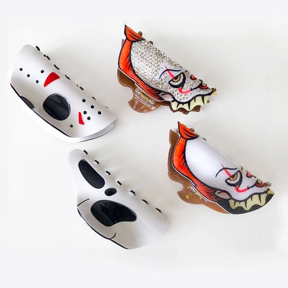 Halloween Lady Women's Pumpkin Skull PVC Hair Claws