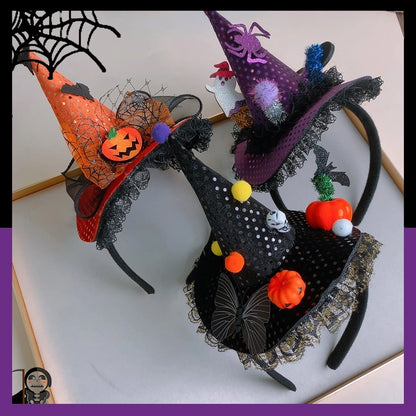 Halloween Cute Funny Pumpkin Witches Knot Skull Fabric Holiday Daily Party