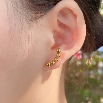 1 Pair Basic Minimalist Triangle Plating 304 Stainless Steel 18K Gold Plated Gold Plated Ear Studs