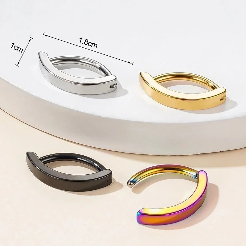 1 Piece Belly Rings Basic Minimalist Classic Style Geometric 304 Stainless Steel 18K Gold Plated Belly Rings