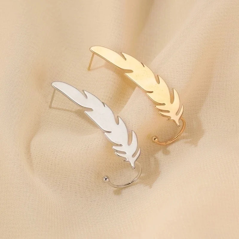 New Earrings Simple Star Love Ear Hangings Non-mainstream Single Ear Jewelry