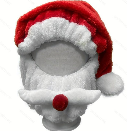 Motorcycle Helmet Christmas Hat Crazy Funny Santa Claus Motorcycle Helmet Cover Christmas Hat Outdoor Supplies