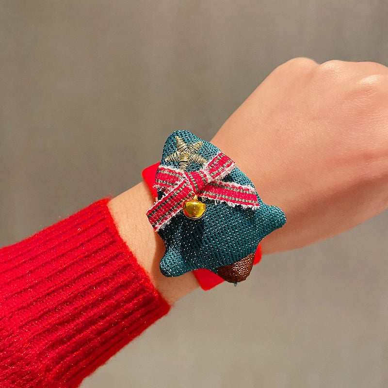 Christmas Cute Santa Claus Elk Alloy Fleece Cloth Tape Holiday Family Gathering Party Party Accessories