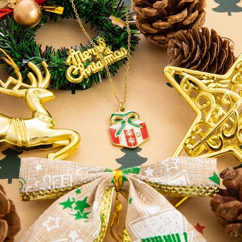 Cute Modern Style Christmas Tree Bow Knot Snowflake 304 Stainless Steel Plating Bracelets Earrings Necklace