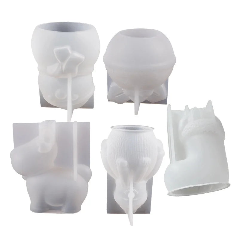 Christmas Cute Christmas Socks Bear Snowman Silica Gel