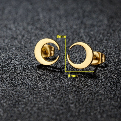 1 Pair Sweet Minimalist Artistic Animal Irregular Polishing Plating 304 Stainless Steel 18K Gold Plated Ear Studs