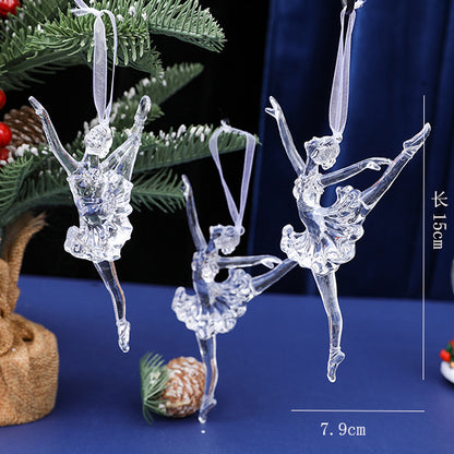 Christmas Design Christmas Tree Snowflake Reindeer Keychain Acrylic Ice Stick Pendant