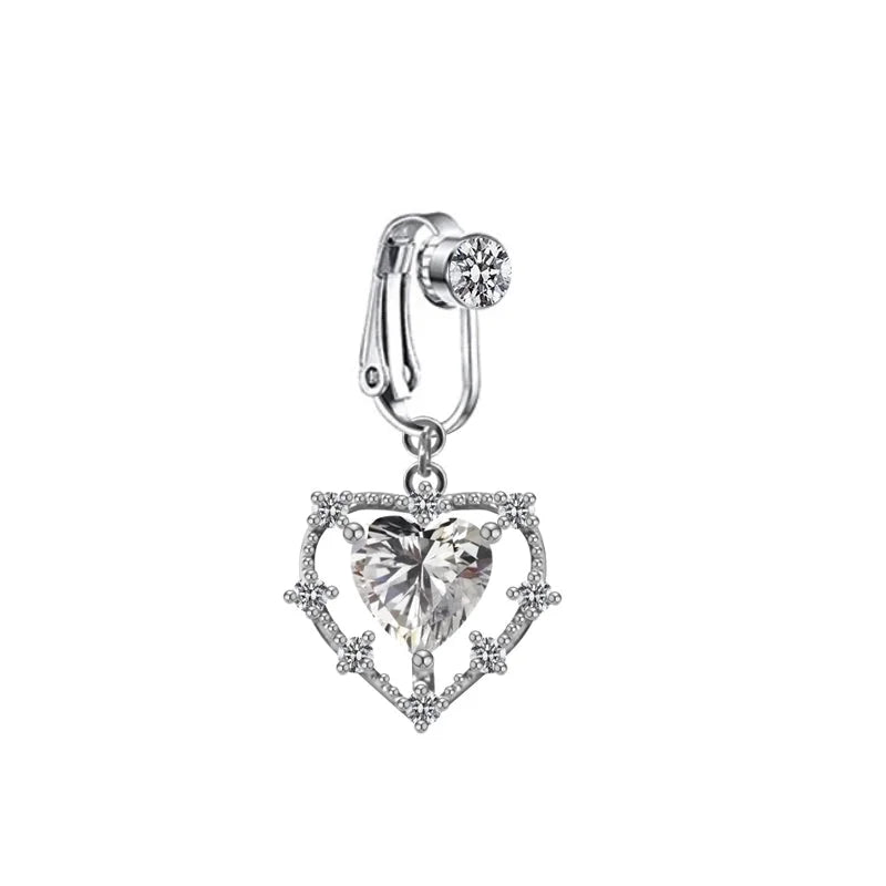 Casual Retro Minimalist Animal Starry Sky Moon Stainless Steel Alloy Copper White Gold Plated Gold Plated Rhinestones Belly Ring In Bulk