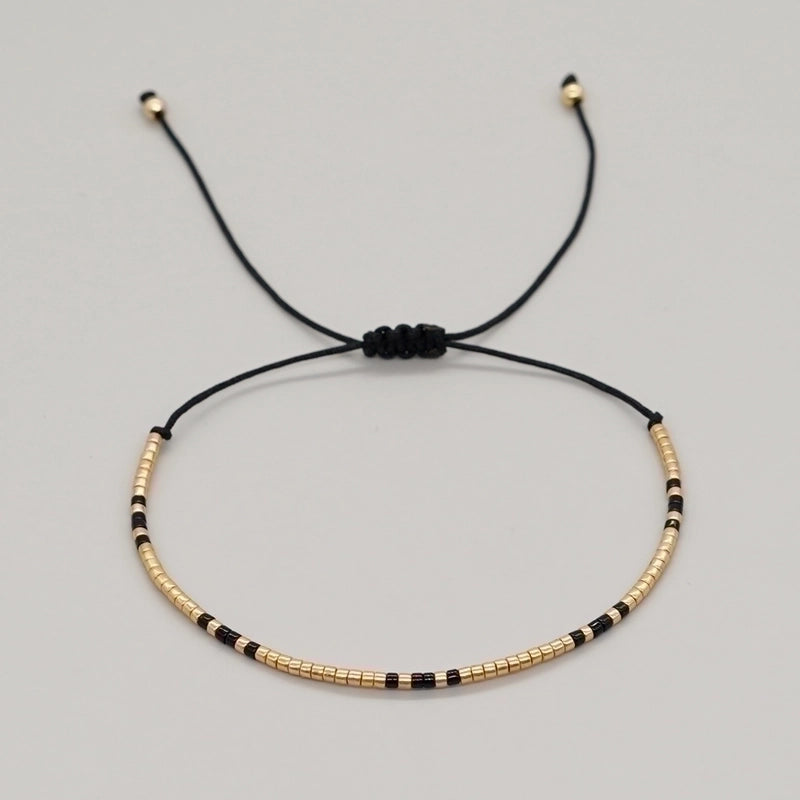 Glass Copper Minimalist Beaded Geometric Colorful Bracelets