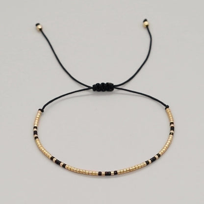 Glass Copper Minimalist Beaded Geometric Colorful Bracelets