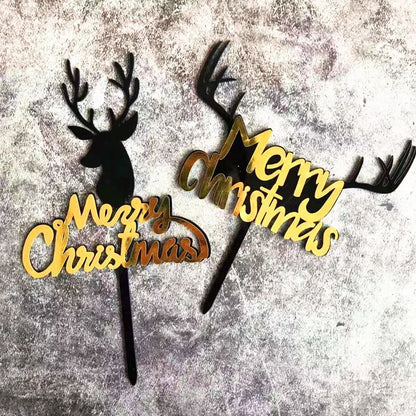 Christmas Letter Arylic Party Cake Decorating Supplies