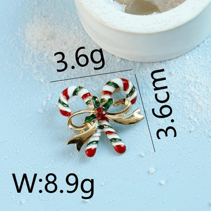 Minimalist Letter Wreath Alloy Inlay Rhinestones Women's Brooches