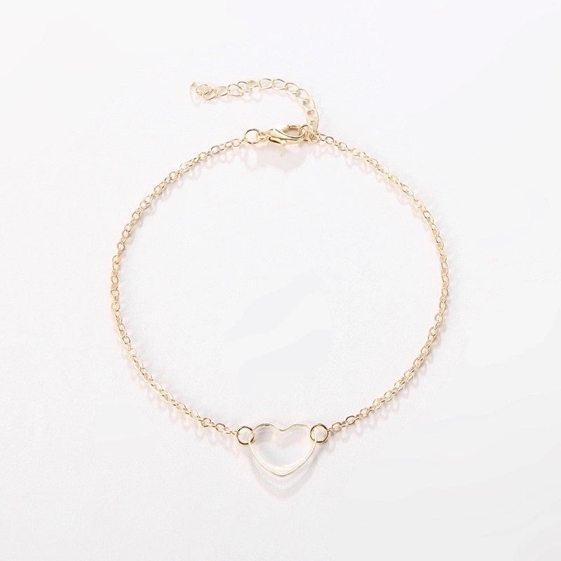 Fashion Heart Shape Flower Alloy Titanium Steel Plating Artificial Pearls Rhinestones Women'S Bracelets