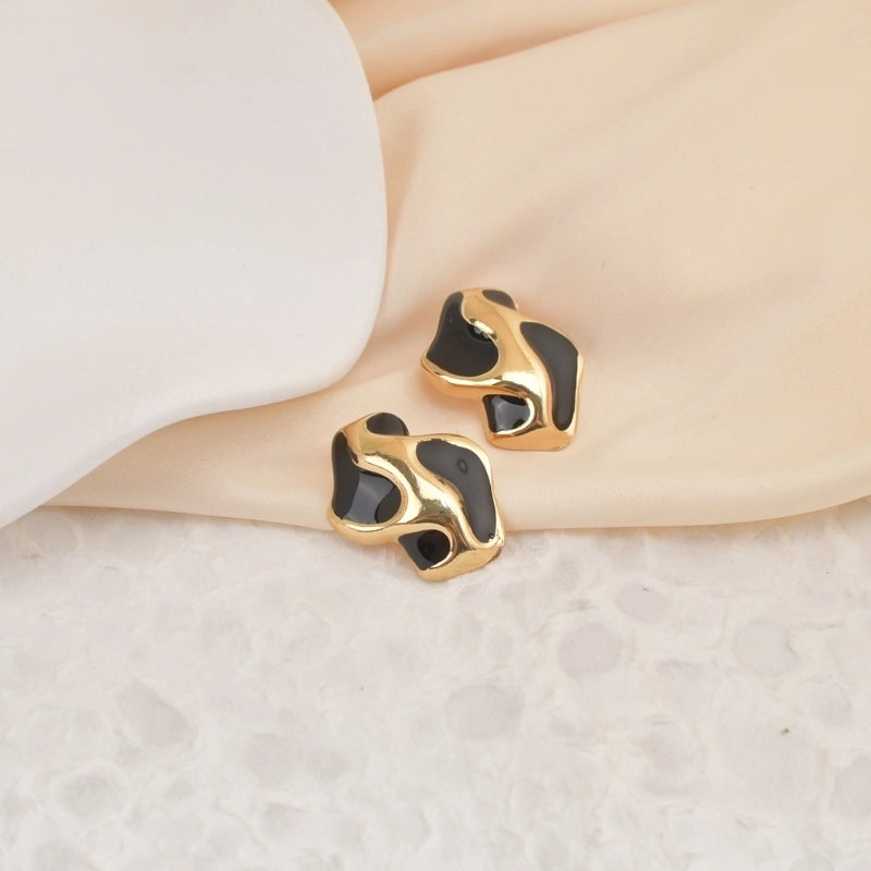 1 Pair Casual Minimalist Classic Style Geometric 304 Stainless Steel Ear Studs