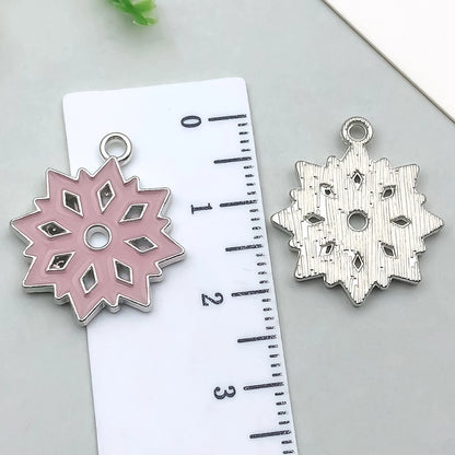 1 Piece 20 PCS/Package 13x16mm 16x21mm 18x20mm Alloy Snowflake Pendant Jewelry Accessories
